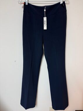 Trina Turk Navy Straight-Leg Pants
